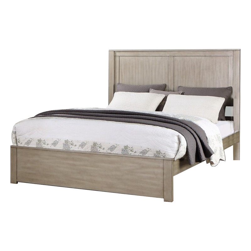 Lit plateforme Kali, Brun pâle, Grand