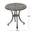 Table d'appoint d'extérieur en fonte d'aluminium 19 po