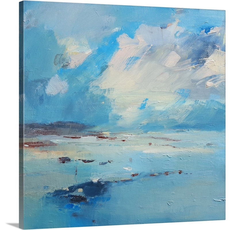 Reproduction d’art sur toile, "Low Tide" par Andrew Kinmont, Toile tendue, H 30 po x l 30 po x P 1,25 po