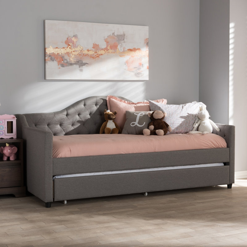 Bethany-Anne Upholstered Daybed, Gray