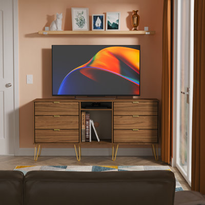 Hong Kong 6 Drawer Sideboard in Vintage Oak (Ready Assembled)