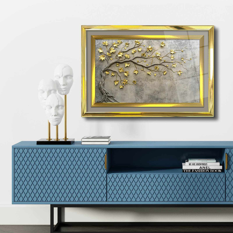 Elegant Decorative Framed Painting, 17.0 x 25.6 inches | 100% Acrylic Glass (Thickness: 0.04 inches) & Solid Wood Frame (Thickness: 1.0 inches) | Perfect Wall Art for Living Room, Bedroom & Office Decor