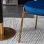 Ensemble de salle à manger 5 pièces Contemporary, table ronde blanche avec 4 chaises-114251842