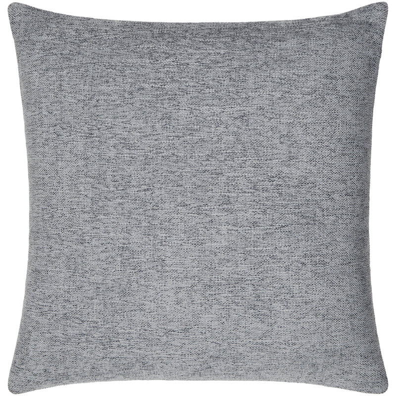 Housse de coussin décoratif Zunaira, H 20 po x l 20 po, Housse de coussin seulement - sans coussin, Argent argent