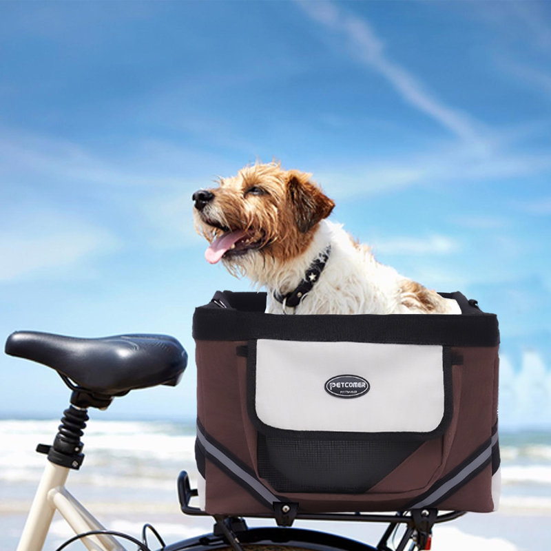 Bike Basket Cat Dog Bicycle Front Handlebars Basket Pets Seat