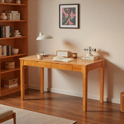 Simple Rectangular Storage Drawer Writing Desk