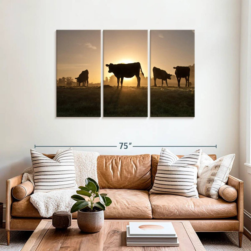 Brampt Cow Silhouettes, 36" H x 57" W