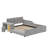 Upholstered Grounded Bed, Child Bed With Bedside Desk And Little Round Stool-1669820255-1669820254