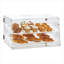 2-Tier Countertop Pastry Display Case Storage Acrylic with Removable Adjustable Shelves and Dual Door Access for Baked Goods