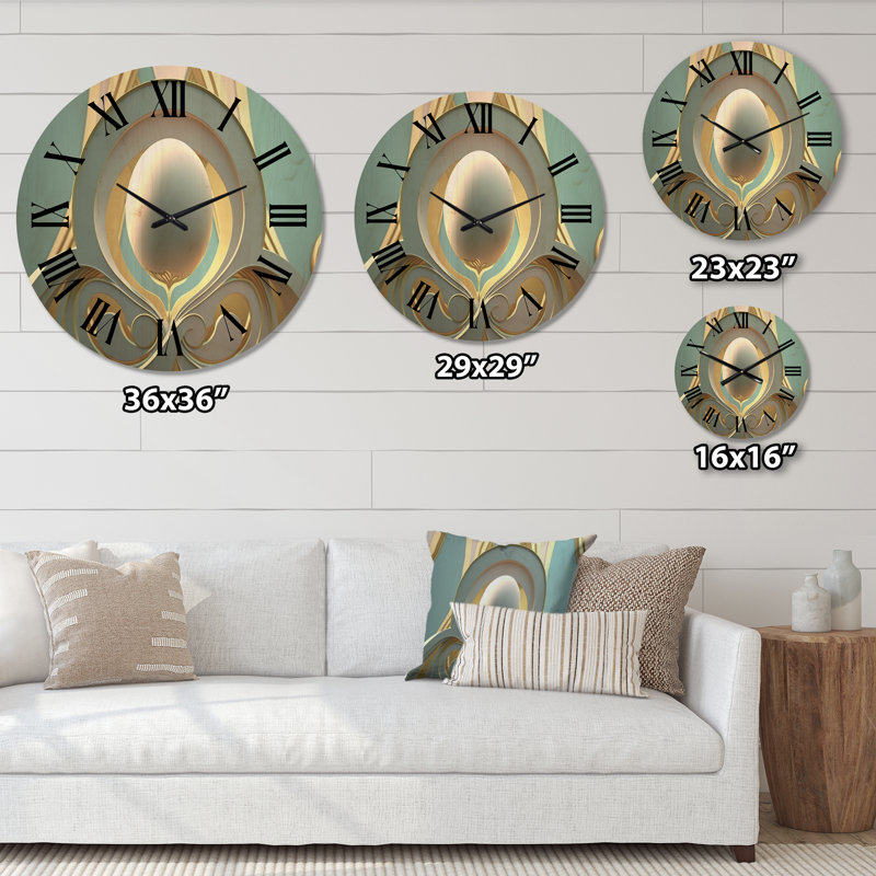 Futur horloge murale géométrique abstraite, Moyenne