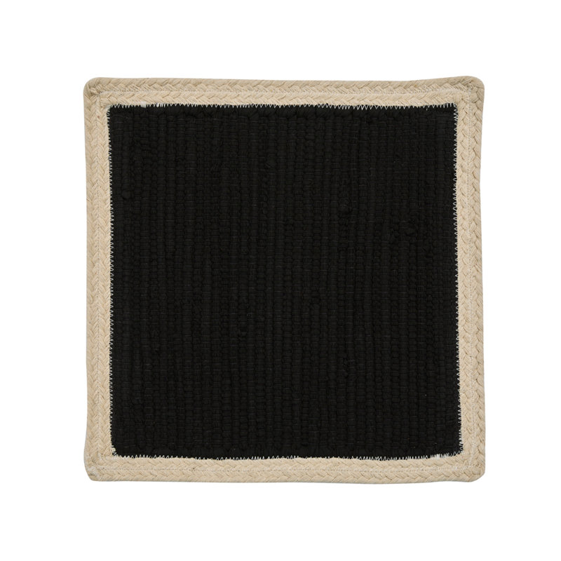 Ensemble de 4 napperons Gracie Oaks Pebble Dune, Noir