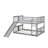 Twin Over Twin Bunk Bed With Slide And Ladder