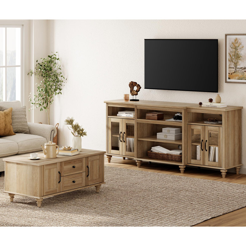 Ensemble de meuble télé et de table basse 2 pièces Scarlet