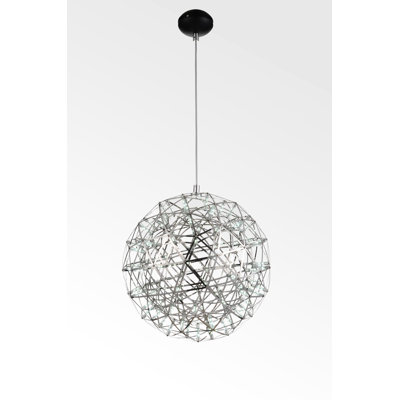 Luminaire suspendu sphérique unique à 1 lumière Aidelyn