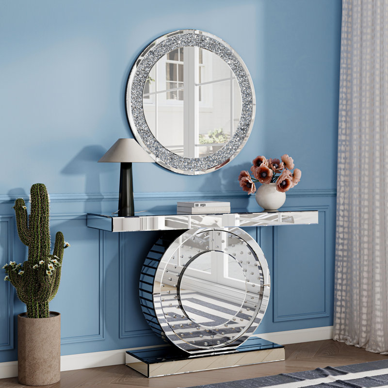Rillamas Console Table Mirror Set