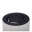 Tables basses gigognes capitonnées (lot de 2) - Pouf, repose-pieds et table d'appoint en tissu beige teint en fil pour salon