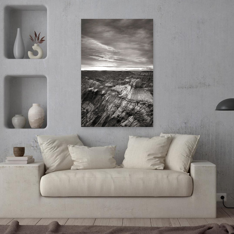 Makoshika Badlands 1 Piece Wrapped Canvas Wall Art, 91.44 cm H x 60.96 cm W
