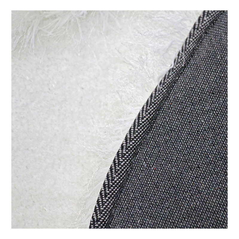 Tapis à poil long à poils longs double touffeté à la main 4 pouces (28 po x 55 po)