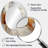 Transcendent Textures V - Abstract Oval Decorative Mirror On Metal-1188658596