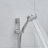 10-Inch Shower System, Slide Bar Shower Faucets Sets Complete Round Shower Heads And 5-Spray Handheld Combo, Wall Mounted Matte Black Shower Faucet