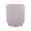 Repose-pieds deux tons avec rangement ou tabouret de coiffeuse, taupe