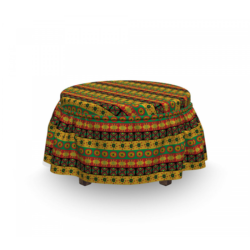 Housse pour repose-pieds classic motifs