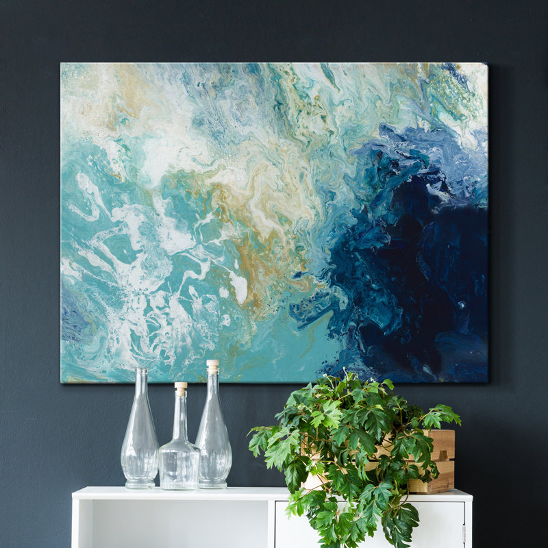 " Ocean Flow ", 27" H x 18" W x 1" D