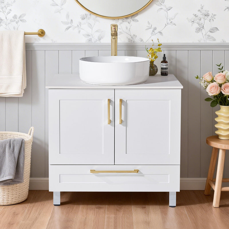 Meuble-lavabo simple 30 po avec lavabo vasque moderne