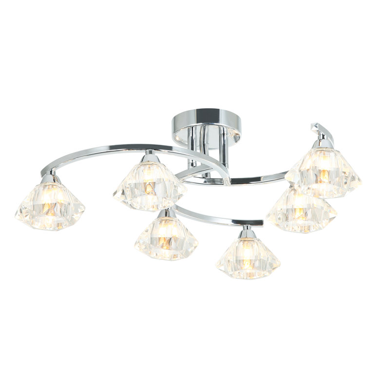 Johana Glass Flush Mount Light