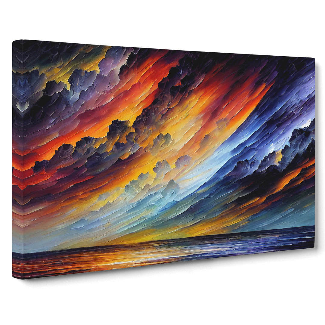 XXX-H1022-WF-6441X Ocean Clouds Vol.2 Abstract - Wrapped Canvas Print