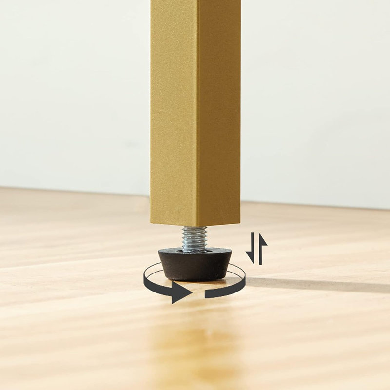 Narrow Console Table, 29.5" Small Entryway Table, Thin Sofa Table, Side Table, Display Table, For Hallway, Bedroom, Living Room, Foyer, White And Gold DW75XG01