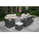 Polyethylene (PE) Wicker 12 - Person Seating Group with Cushions