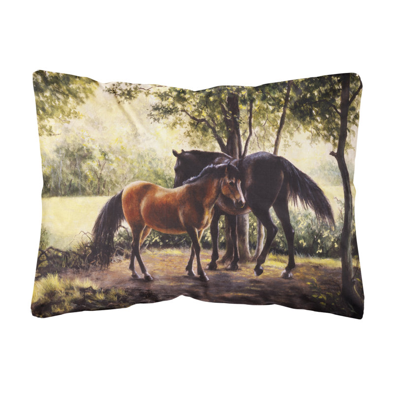 Coussin décoratif intérieur / extérieur Horses par Daphne Baxter