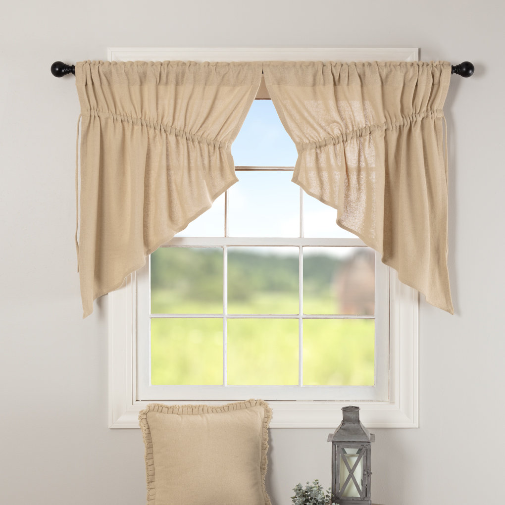 Gerritt Cotton Swag Window Valance August Grove® 