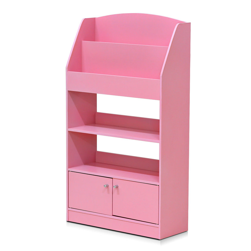 65cm Book, Magazine, Display Storage Cabinet, Pink