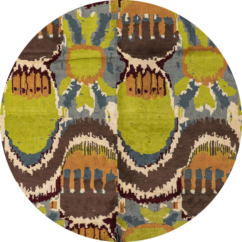 Tapis abstrait moderne 4559, Rond 6 pi