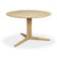 Corto Round Oak Pedestal Dining Table-1300182161
