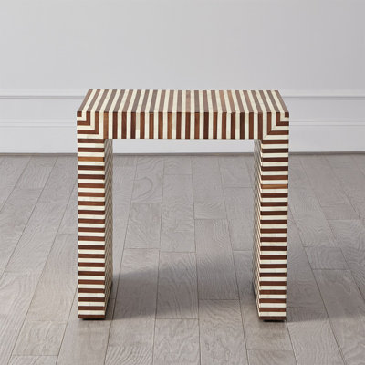 Sienna Nesting End Table-Walnut/Bone-Lg