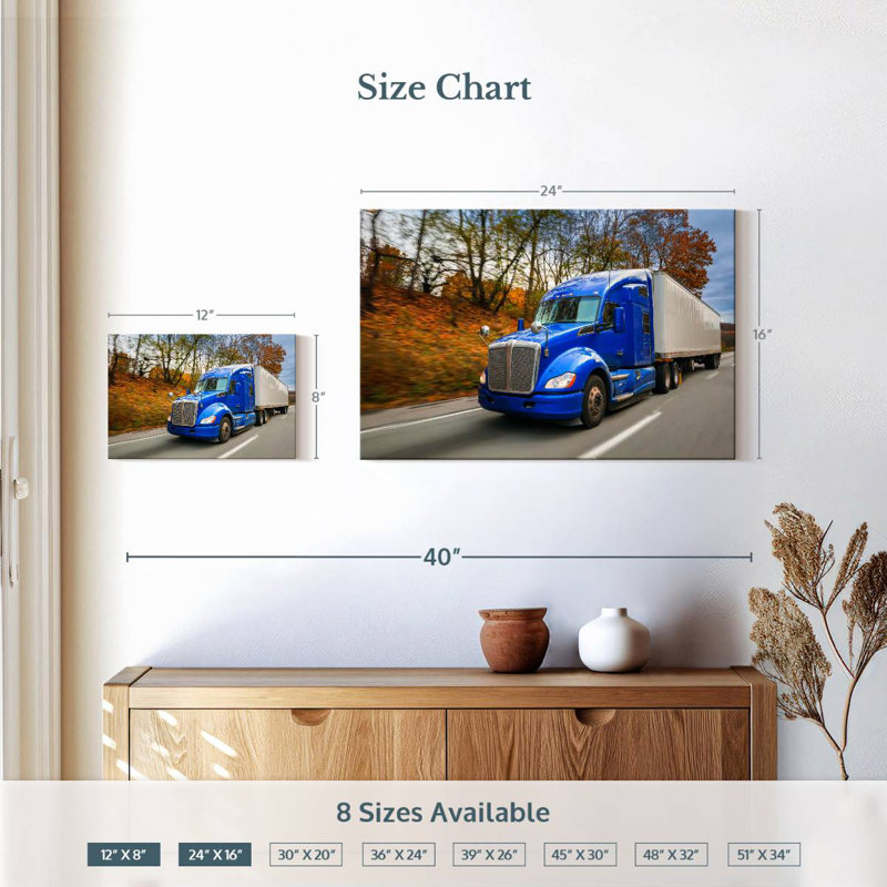 Mehar Truck Road Trip, H 16 po x l 24 po