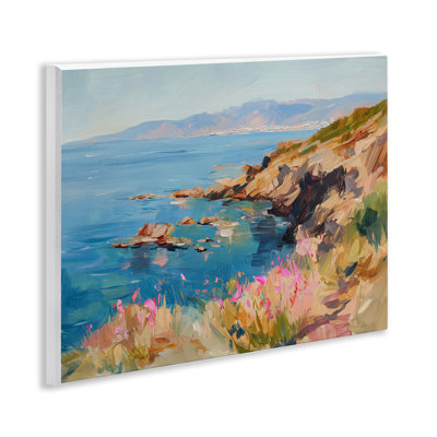 Where Mountains Meet Sea Wall Plaque, design by Svetlana Aleynikova