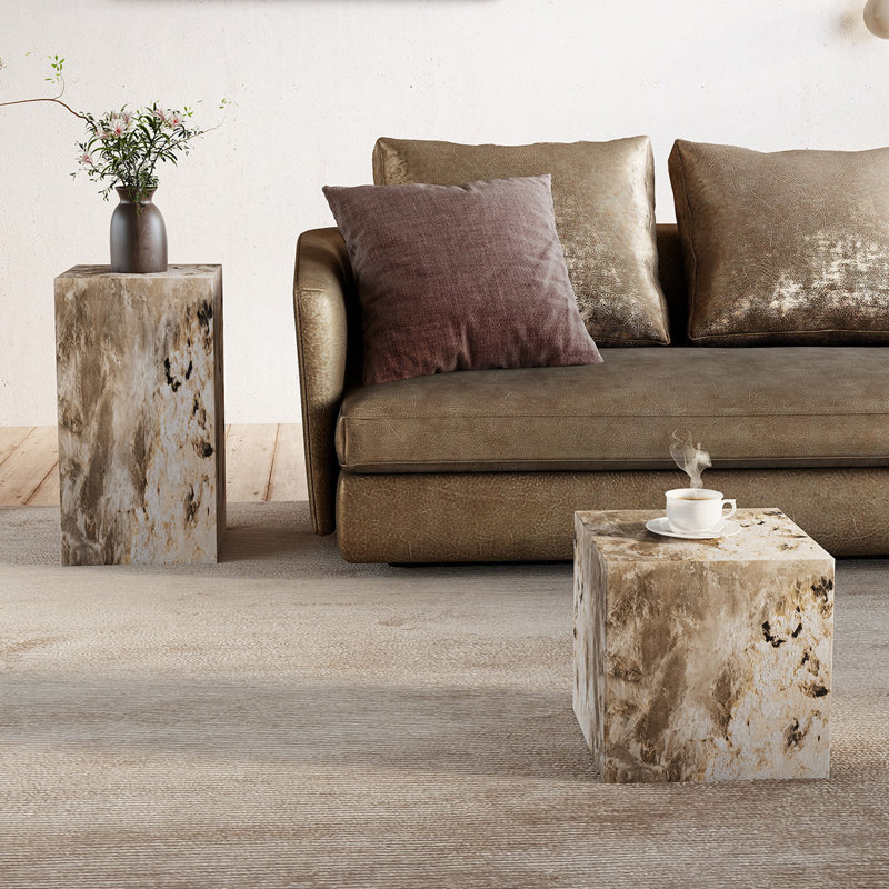 End Table Set (Set Of 2), Beige