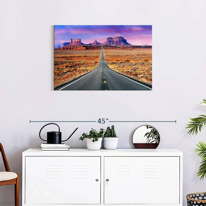 Mehar Road To Monument Valley Sunset, 20" H x 30" W