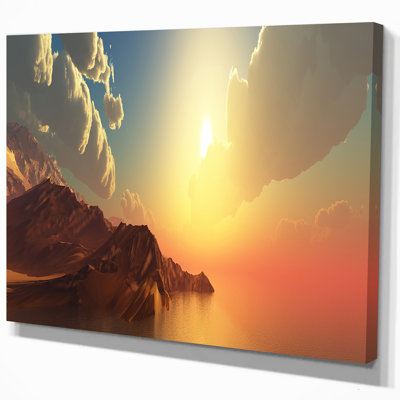" Panorama Of Sea Sunset "
