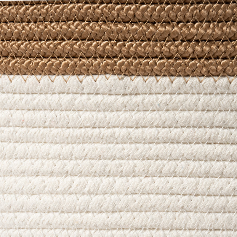 Paniers de rangement en corde tissée - grand organisateur en coton, panier pour couverture de bébé, panier à linge pour chambre d'enfant