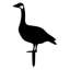 Élégant objet de jardin décoratif en métal noir, 25,2 po x 17,3 po | Fabrication 100% métal, épaisseur: 0,06 po | Léger à 1,6 lb, aucun assemblage requis | Parfait pour améliorer les espaces extérieurs-933262716