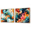 Corjan - Ensemble de 2 collages abstraits carrés-101847509-101847508