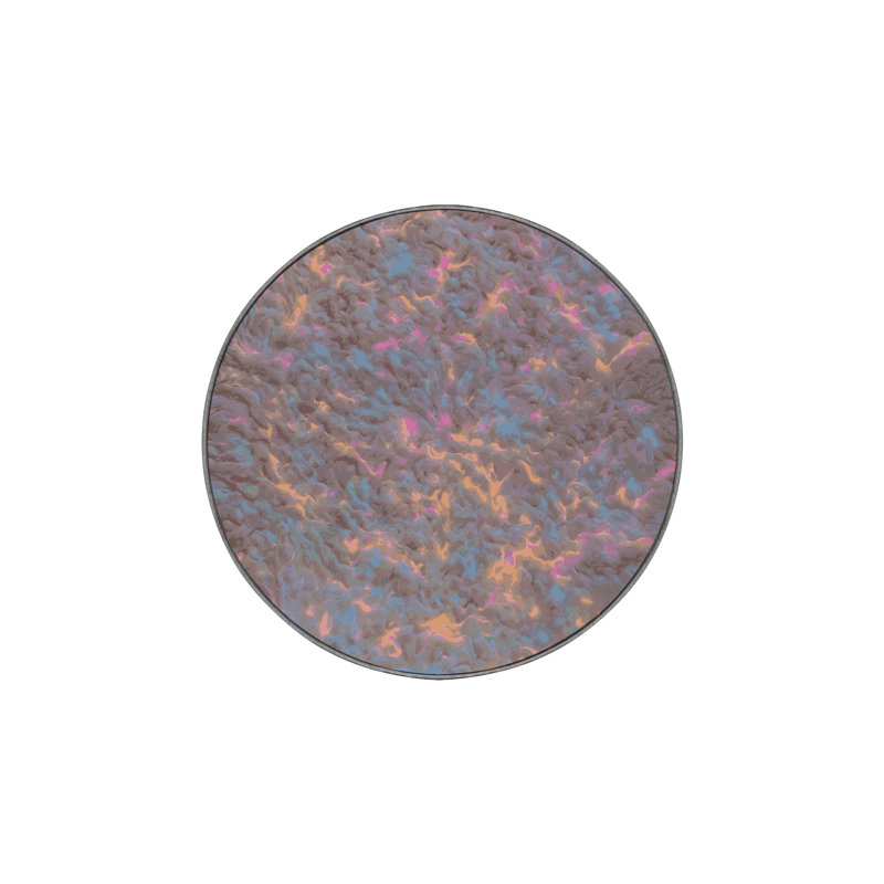 Silky Soft Plush Pink Area Rug, Round 5'