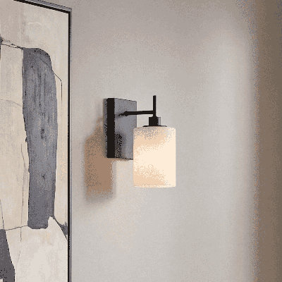 Volkward 1-Light Wall Sconce in Matte Black