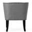 Fauteuil d'appoint en tissu brocart gris Haut, 28,96 de large, 28,66 de profondeur, 24,87 lb chenille