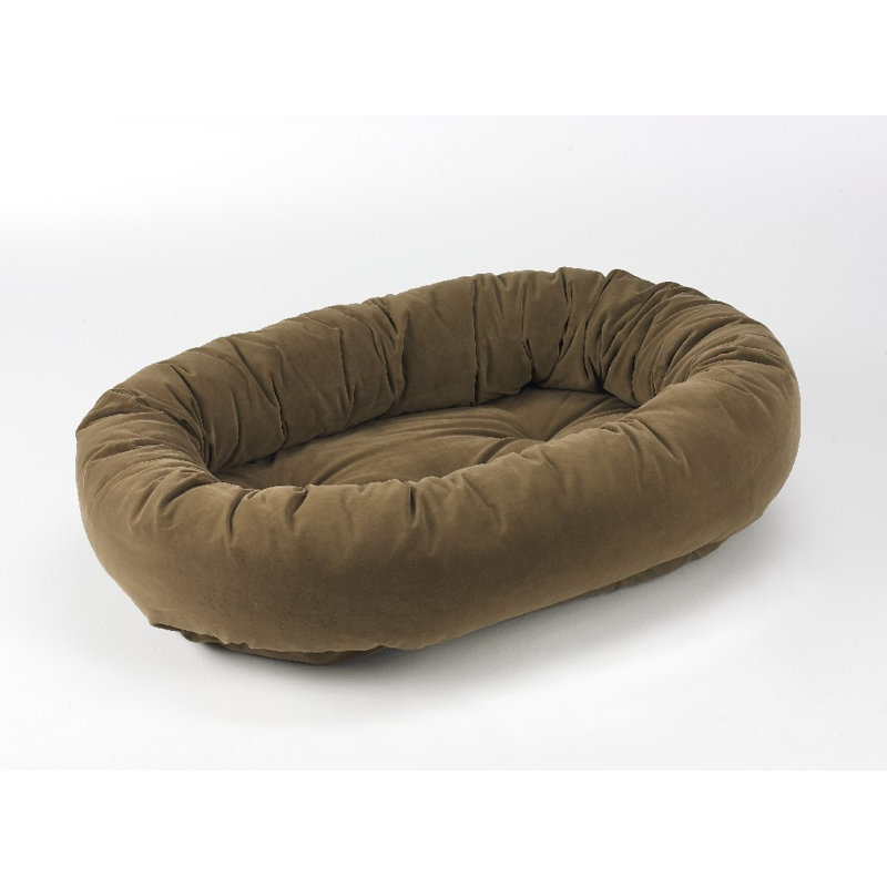 Lit pour chien impression donut, Très grand (l 55 po x P 36 po x H 9 po), Moka